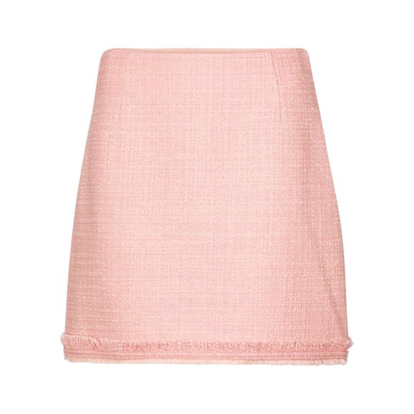 New Tory Burch Wool Blend Boucle Tweed Mini Skirt Pink 4, Small - Picture 2 of 7